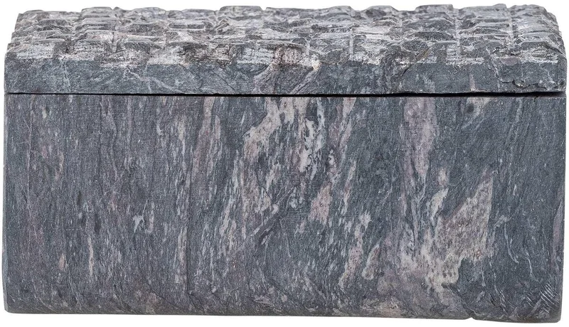 Opbergdoos speksteen grijs Nubia 15cm van Bloomingville in [gid://shopify/Metaobject/301319979343] – productfoto