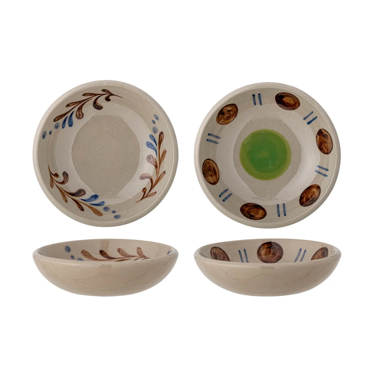 Peline Skål, Multifarvet, Stentøj, D11xH3 cm, Set of 2 fra Bloomingville – produktbillede