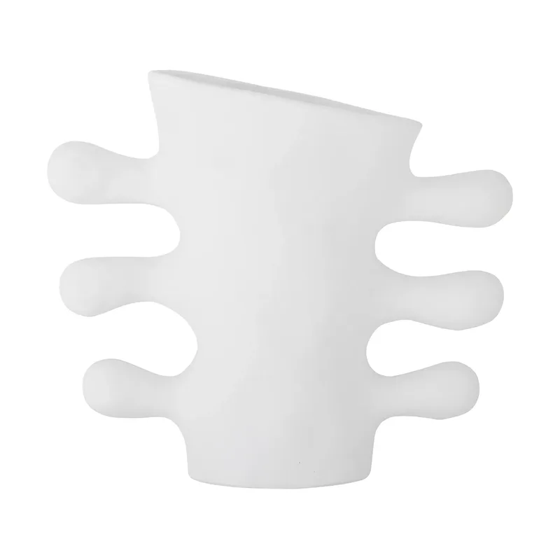 Pernilla Vase 26cm Weiß från Bloomingville – produktbild