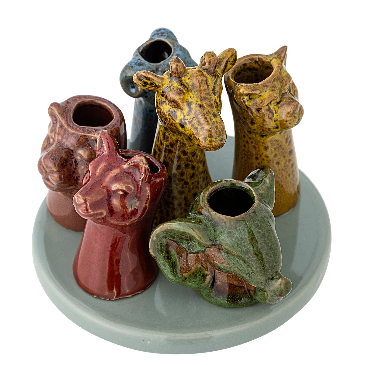 Piero Vase, Multifarvet, Stentøj, D14xH10,5 cm van Bloomingville – productfoto
