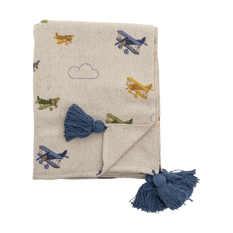Plane Decke 130x160 cm Nature by Bloomingville – product photo 1 of 4
