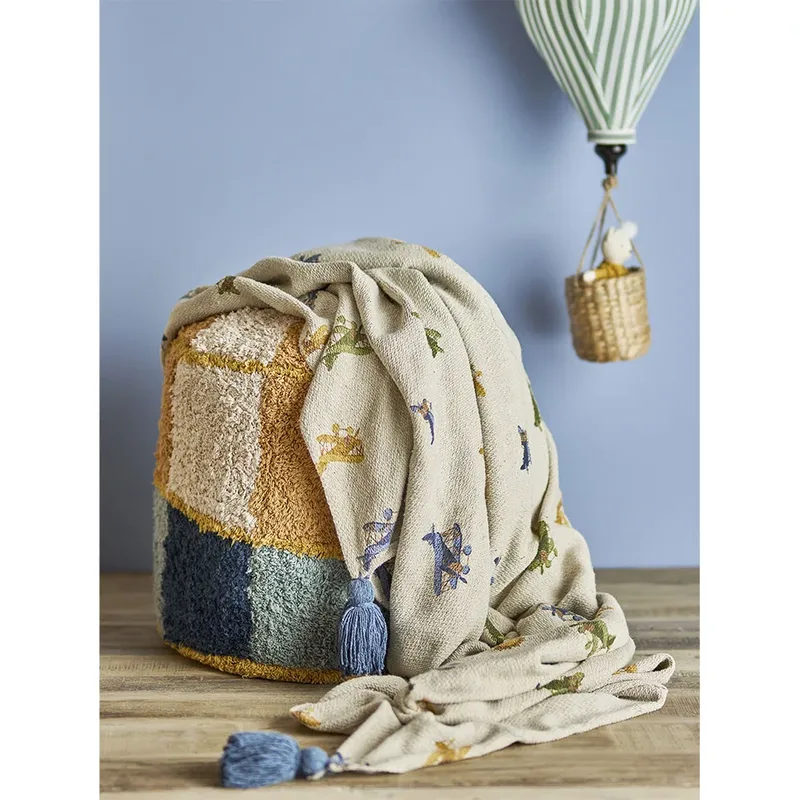 Plane Decke 130x160 cm Nature by Bloomingville – product photo 4 of 4