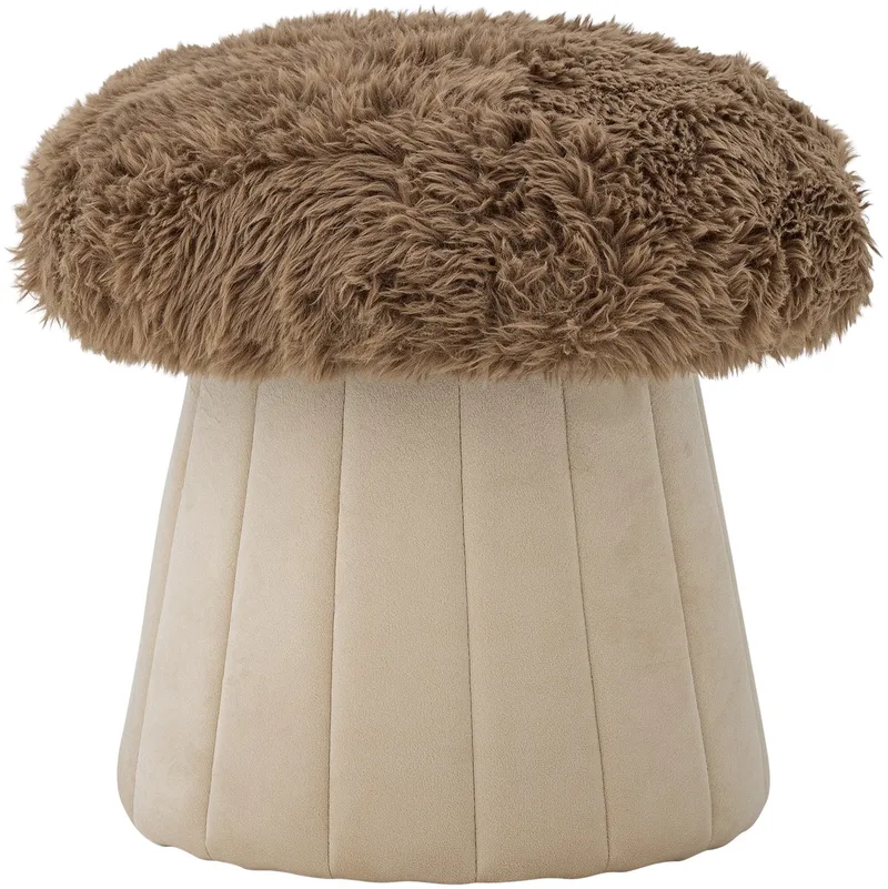 Poef Paddenstoel Bertil Bruin by Bloomingville in Sand – product photo