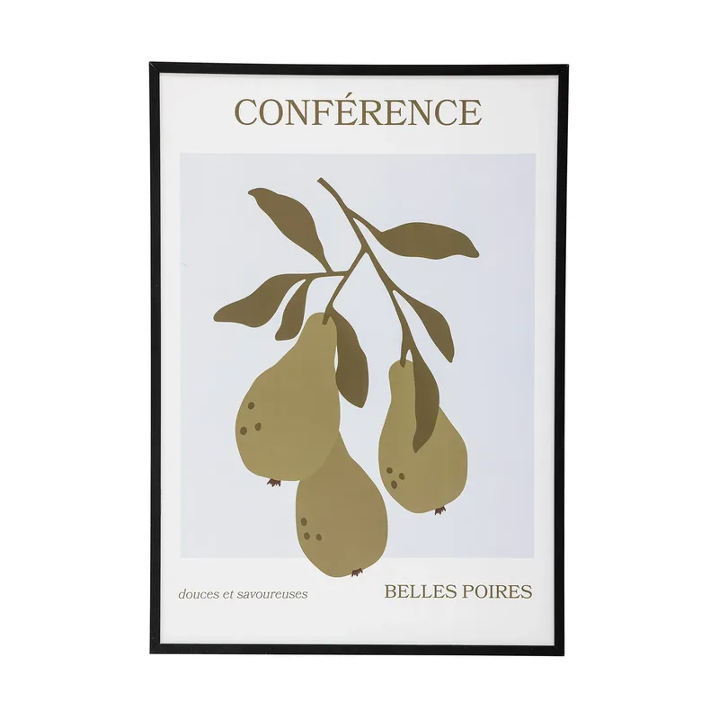 Poire Poster mit Rahmen 52x72 cm Poire-black pine från Bloomingville – produktbild