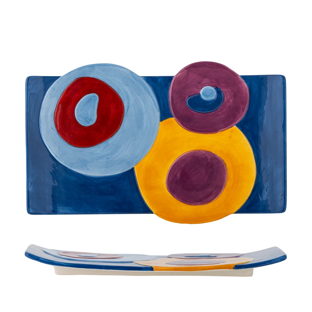 Polivia Fad, Multifarvet, Keramik, L30xH3xW19 cm de Bloomingville – photo du produit