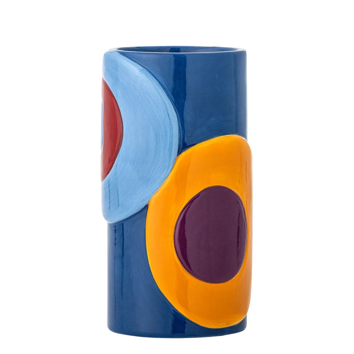 Polivia Vase, Multifarvet, Keramik, D9,5xH18 cm från Bloomingville – produktbild
