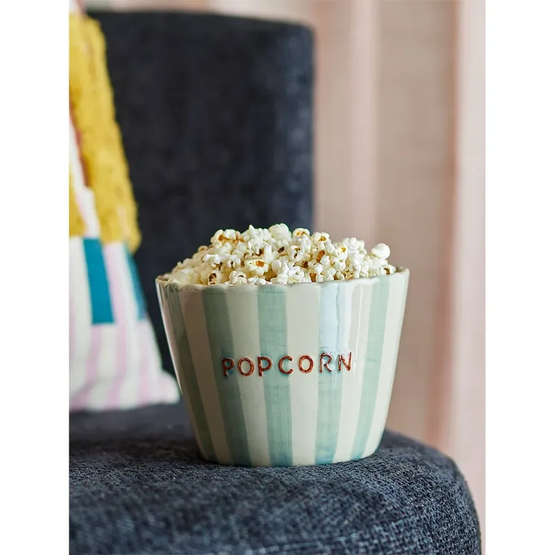 Popcornschaal Chip – gestreept – Ø 17,5 cm by Bloomingville – product photo 2 of 3