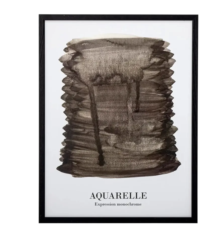 Poster zwart Ravenna 32x42cm by Bloomingville in [gid://shopify/Metaobject/303110226255] – product photo