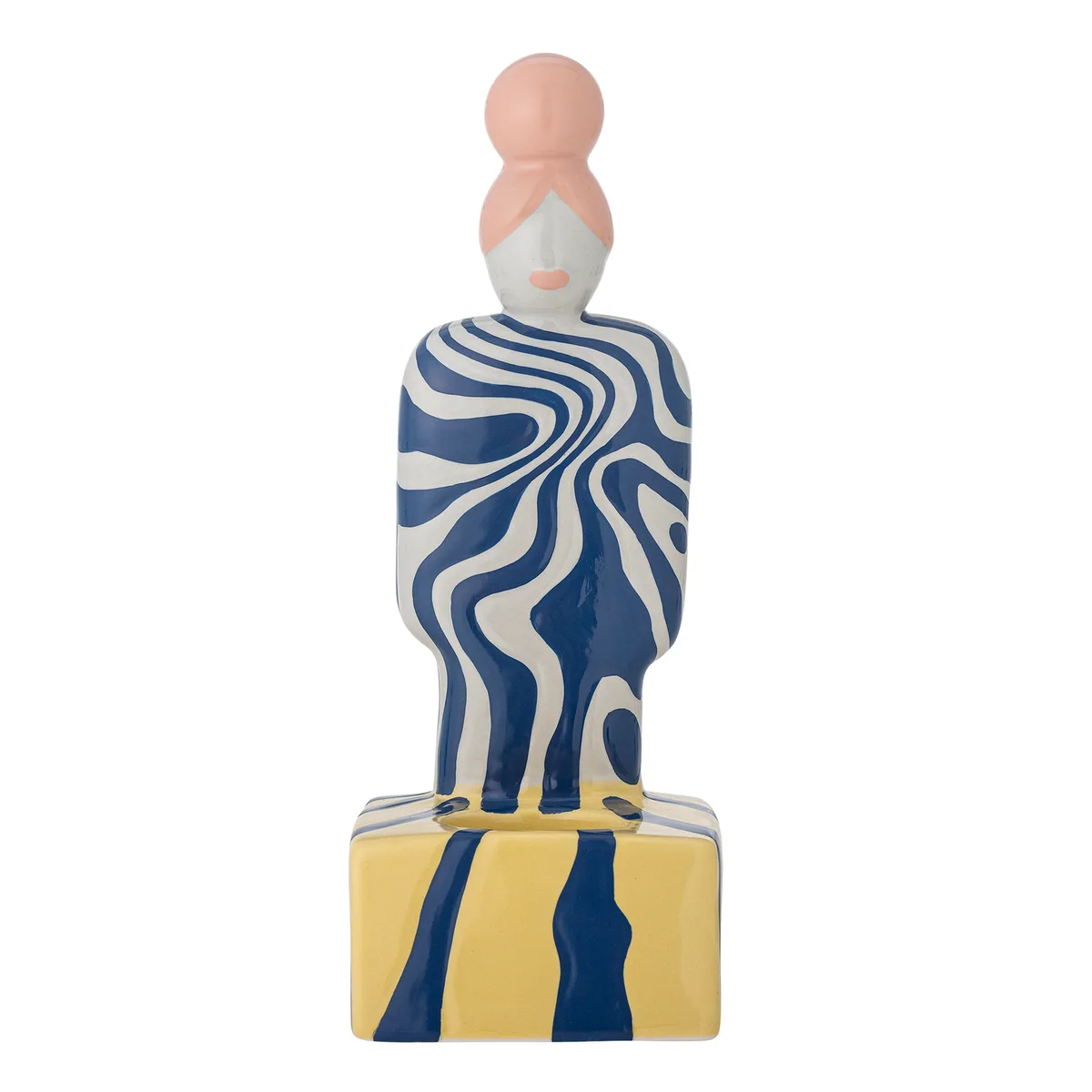 Priya Fyrfadsstage, Multifarvet, Stentøj, L10xH25xW9 cm van Bloomingville – productfoto