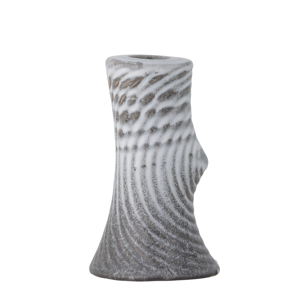 Raheem Lysestage, Grå, Stentøj, D8xH13 cm van Bloomingville – productfoto