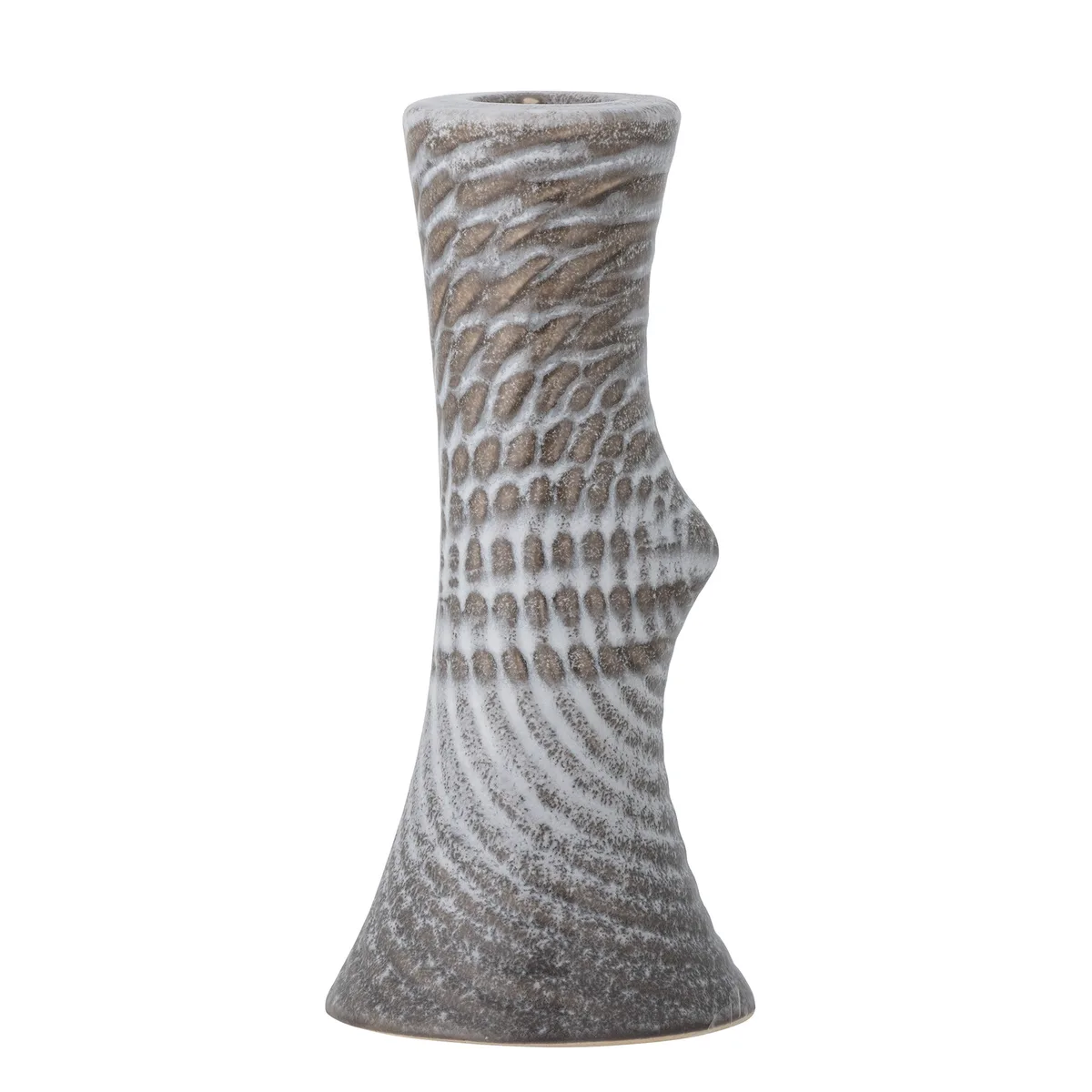 Raheem Lysestage, Grå, Stentøj, D8xH17 cm van Bloomingville – productfoto