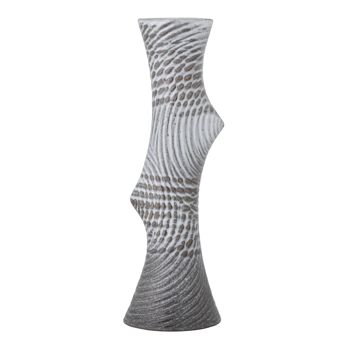Raheem Vase, Grå, Stentøj, D11xH34 cm van Bloomingville – productfoto