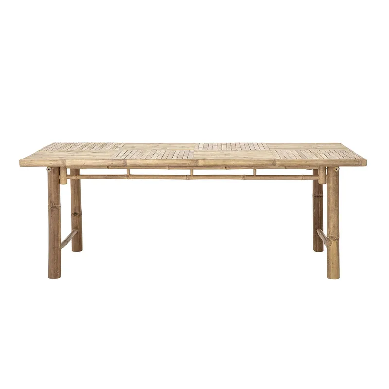 rechteckiger Sole-Esstisch – natürlicher Bambus (200 x 100) für 2 Personen, 200 x 100 cm, Natur, Bloomingville by Bloomingville – product photo