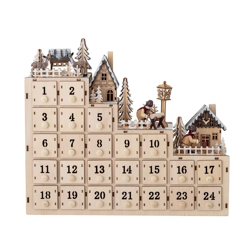 Richie Adventskalender 33 x 38cm Natur by Bloomingville – product photo