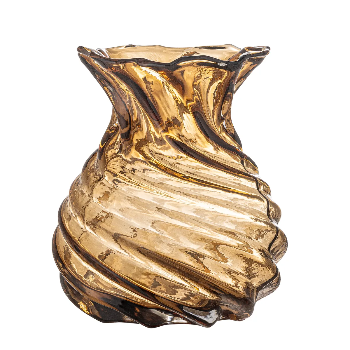Rylo Vase, Brun, Glas, D16,5xH18,5 cm de Bloomingville – photo du produit