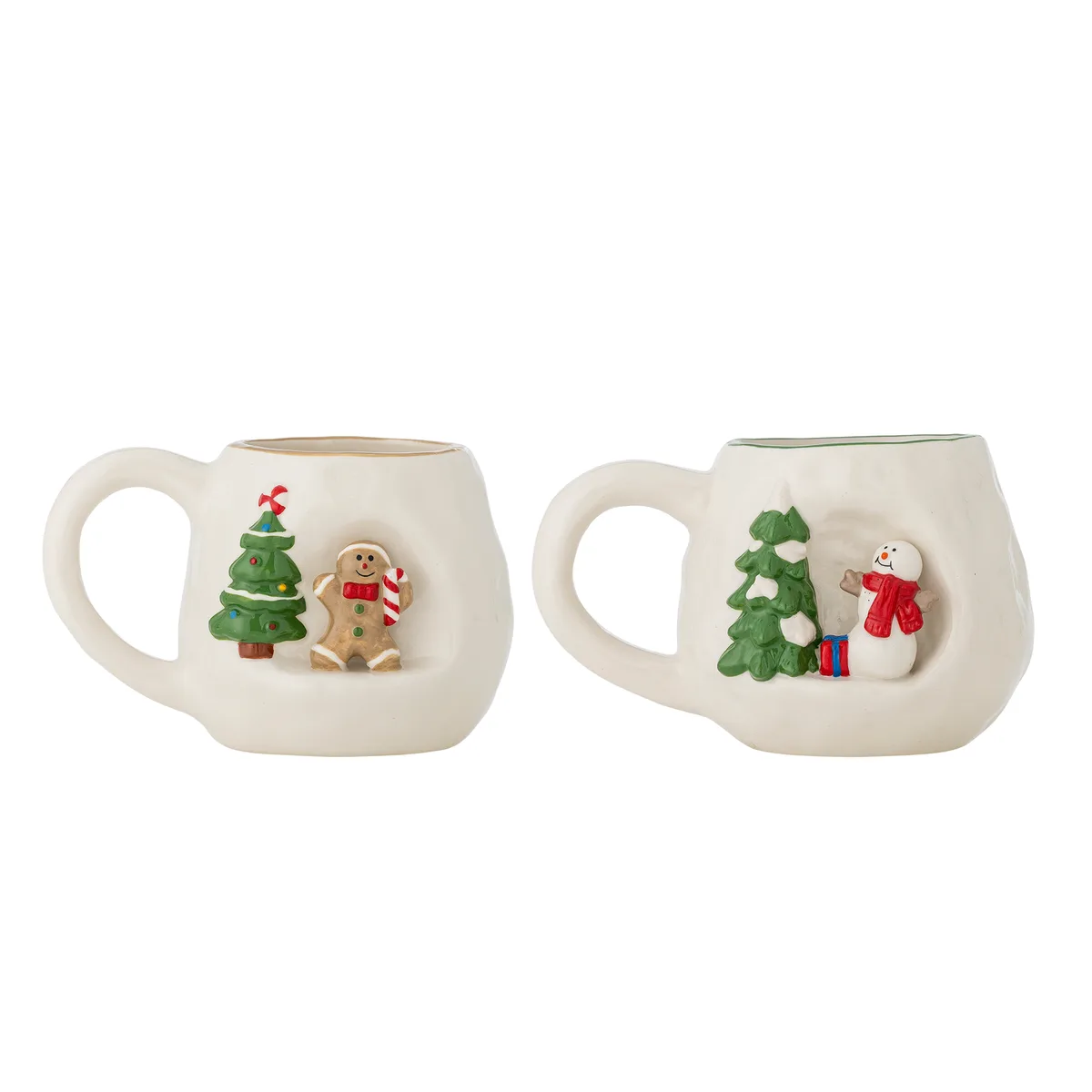Ryne Krus, B10xH9 cm, 2 stk, hvid fra Bloomingville – produktbillede