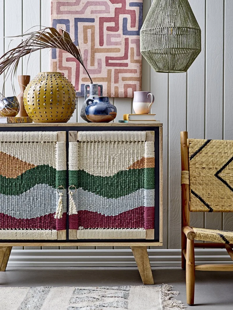Sacco Hanglamp - Papier van Bloomingville in Groen – productfoto