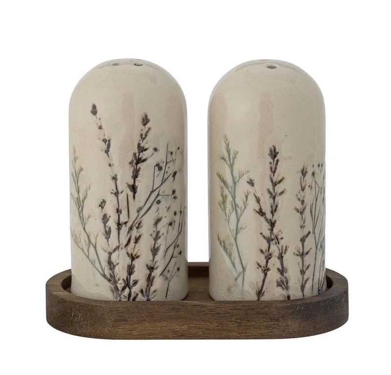 Salz- / Pfefferstreuer Bea, (3-tlg), Set Natur Steingut dänisches Design by Bloomingville in Beige – product photo