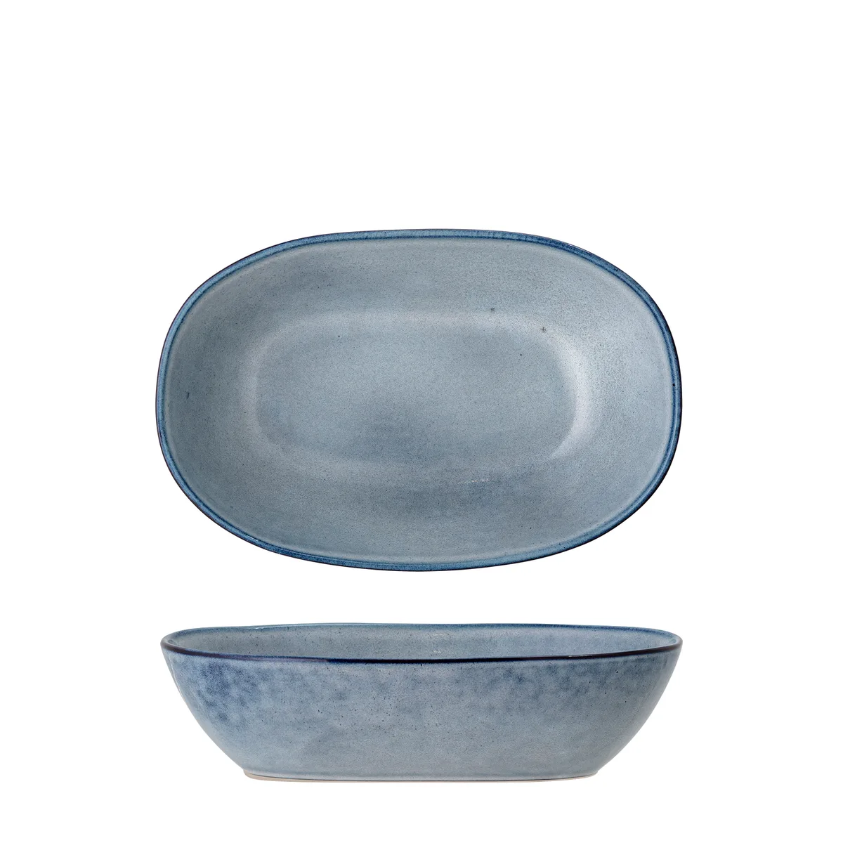 Sandrine Skål, Blå, Stentøj, L25,5xH6,5xW16,5 cm fra Bloomingville – produktbillede