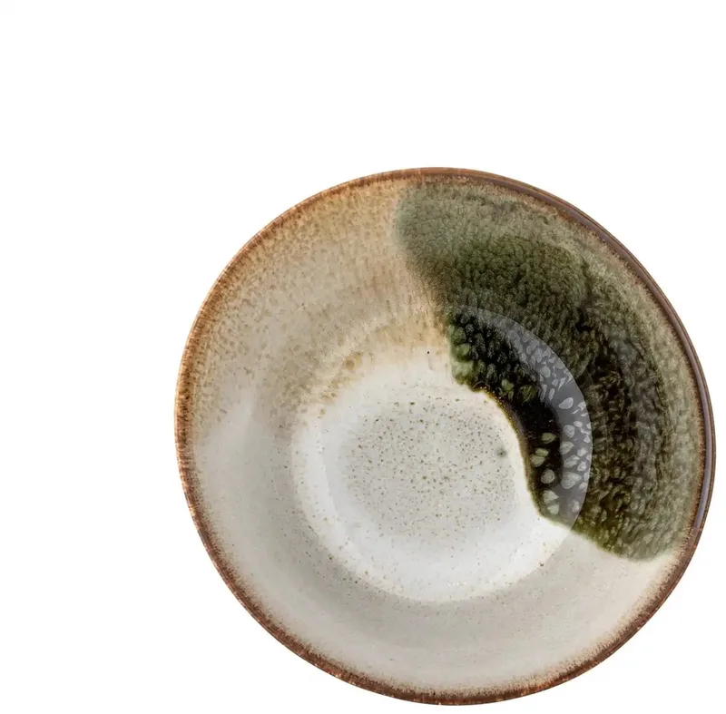 Schaal aardewerk groen Jules 15cm van Bloomingville in [gid://shopify/Metaobject/303100625231] – productfoto