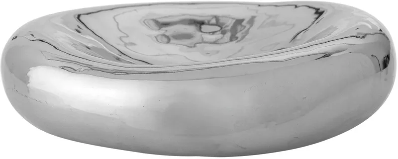 Schaal aardewerk zilver Shine Ø23 cm by Bloomingville in [gid://shopify/Metaobject/307231981903] – product photo
