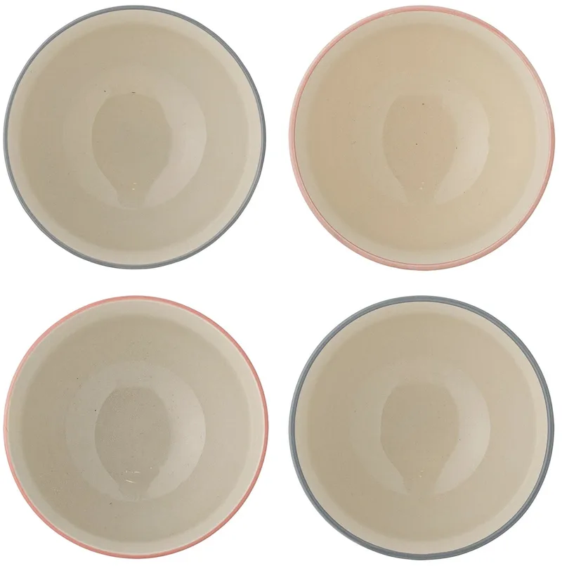 Schalen aardewerk Cécile - set van 4 van Bloomingville in [gid://shopify/Metaobject/303100625231,gid://shopify/Metaobject/303097905487] – productfoto