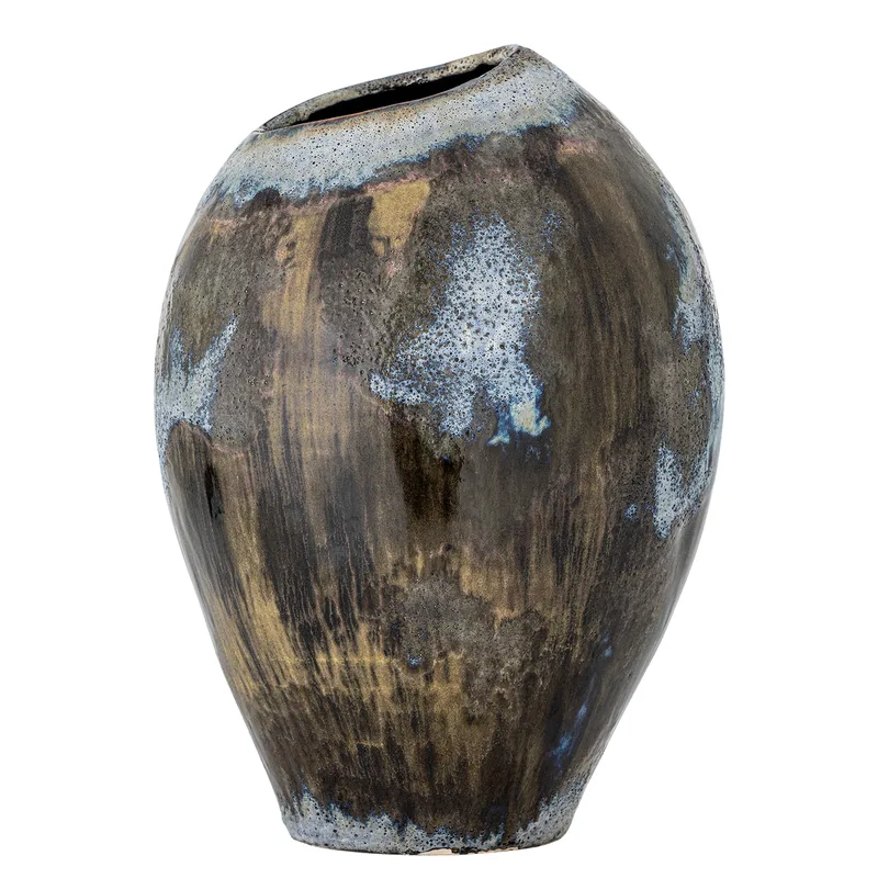Senja Vase - braunes Steinzeug, 31,5 cm hoch by Bloomingville – product photo
