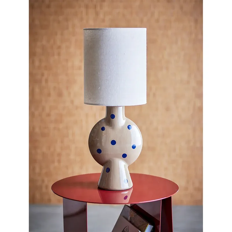 Sergio tafellamp, bruin/crème, hoogte 55 cm de Bloomingville – photo du produit 3 sur 5