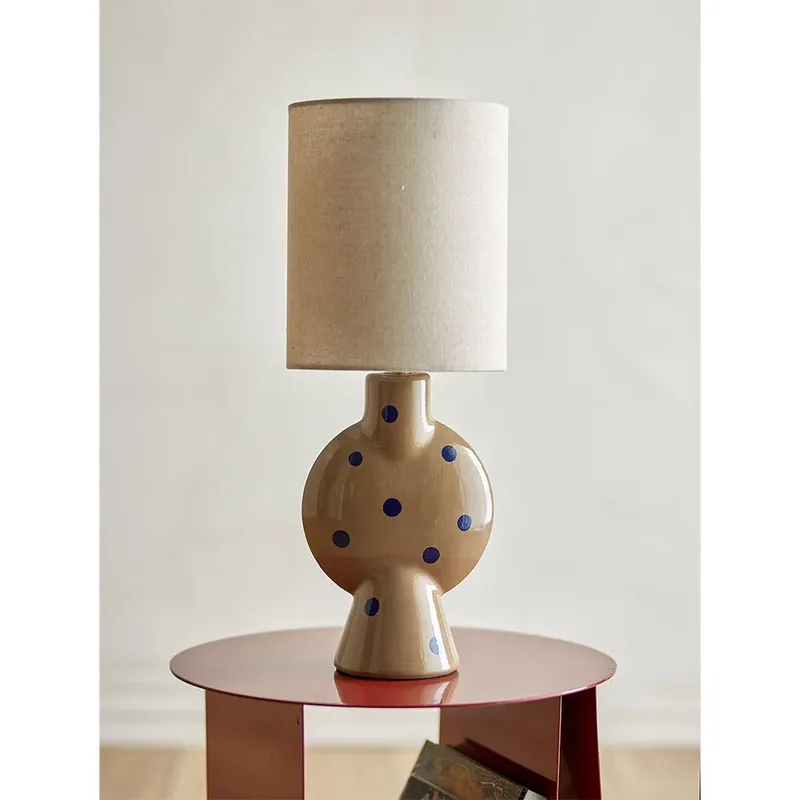 Sergio tafellamp, bruin/crème, hoogte 55 cm de Bloomingville – photo du produit 5 sur 5