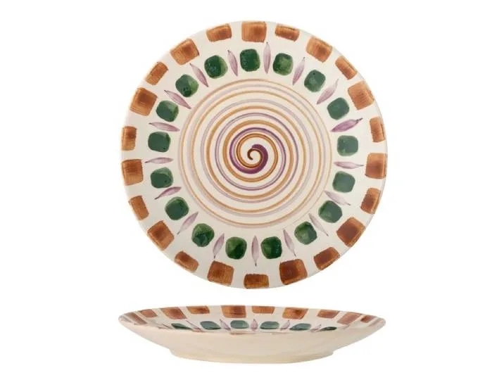 Shama borden groen Ø27cm set van 6 stuks - 82060434 fra Bloomingville – produktbillede