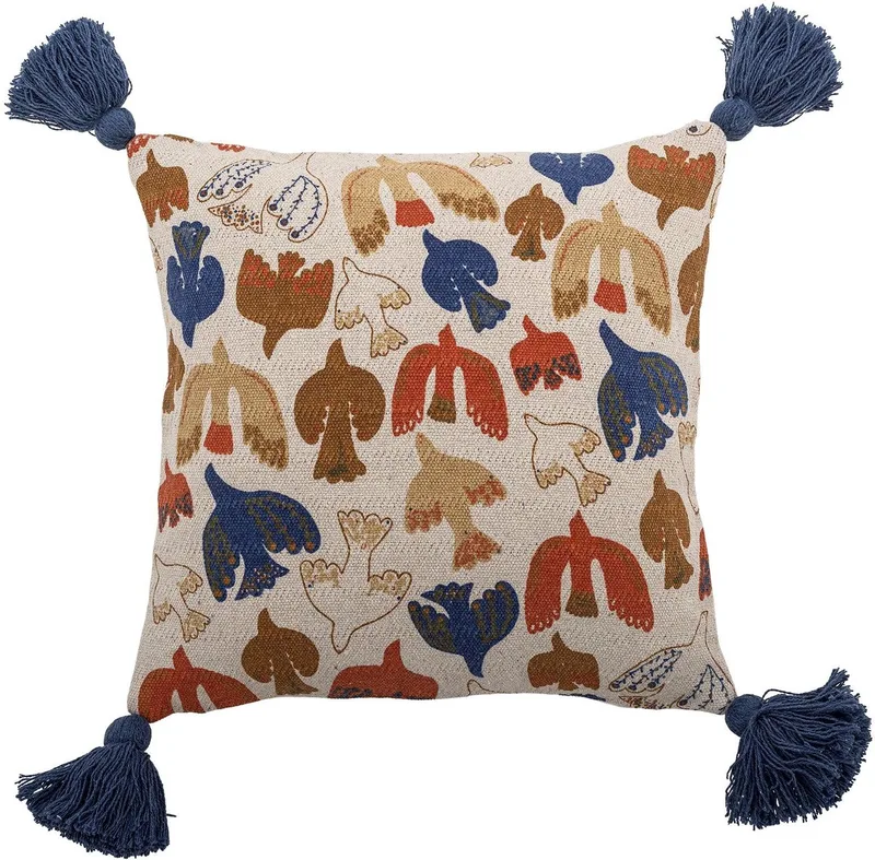 Sierkussen Anniversary vogels multi 45 × 45 cm by Bloomingville in Beige – product photo