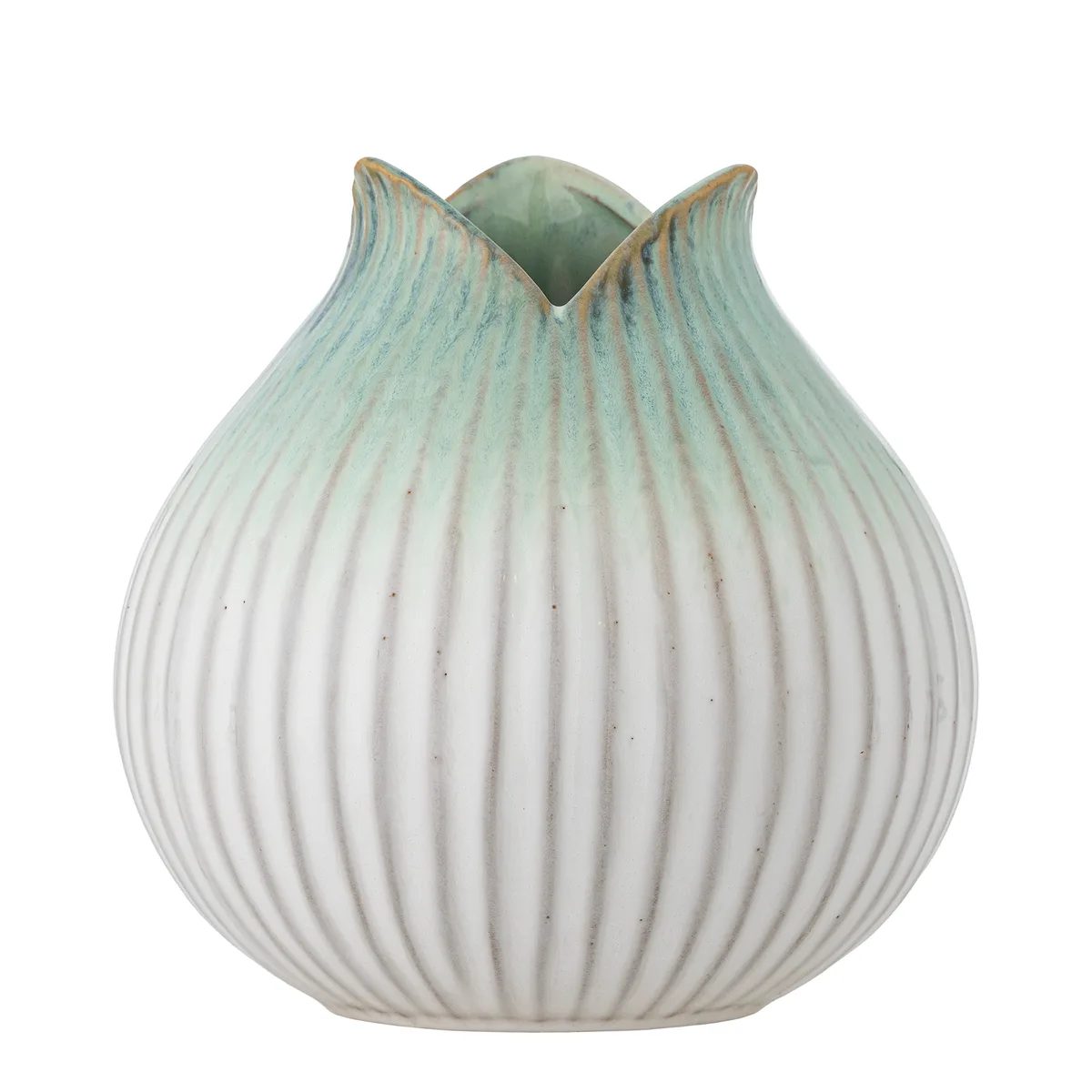 Skylar Vase, Grøn, Stentøj, D19,5xH19,5 cm de Bloomingville – photo du produit