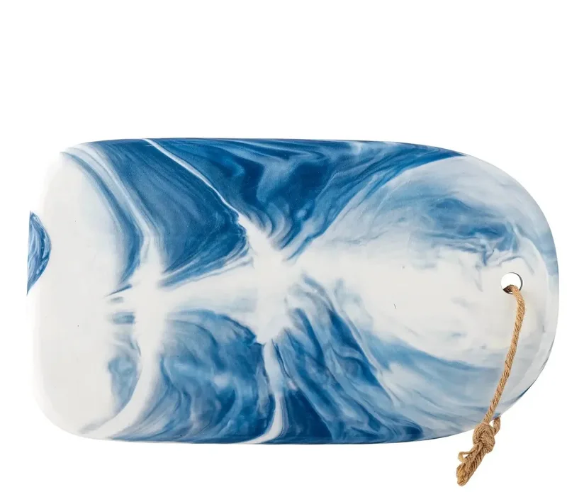 Snijplank aardewerk blauw Aiden 35cm by Bloomingville in [gid://shopify/Metaobject/303390916943,gid://shopify/Metaobject/296204665167] – product photo