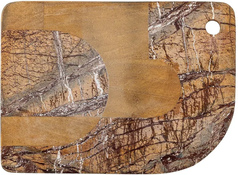 Snijplank marmer bruin Abrianna 20x30cm by Bloomingville in [gid://shopify/Metaobject/307221758287] – product photo