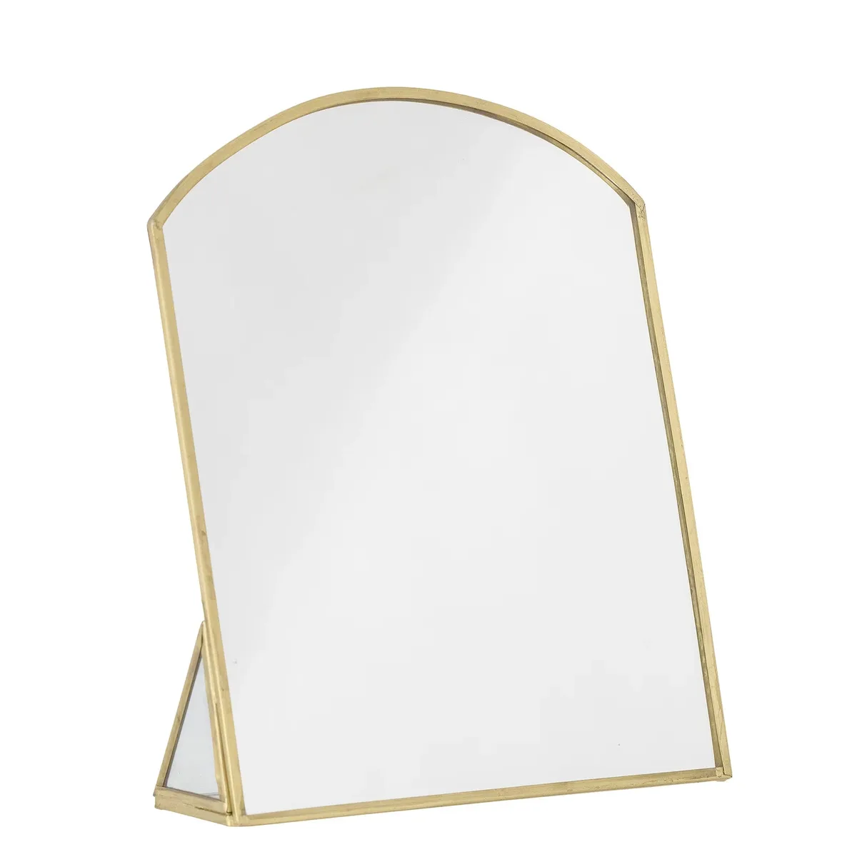 Staande Spiegel Inge Messing Breedte: 25 cm, Hoogte: 22 cm by Bloomingville – product photo
