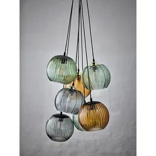Sybia hanglamp, grijs, glas, Ø 23 cm van Bloomingville – productfoto 2 van 3