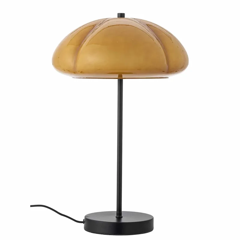 Tafellamp Kinoko Geel van Bloomingville in Mosterdgeel – productfoto