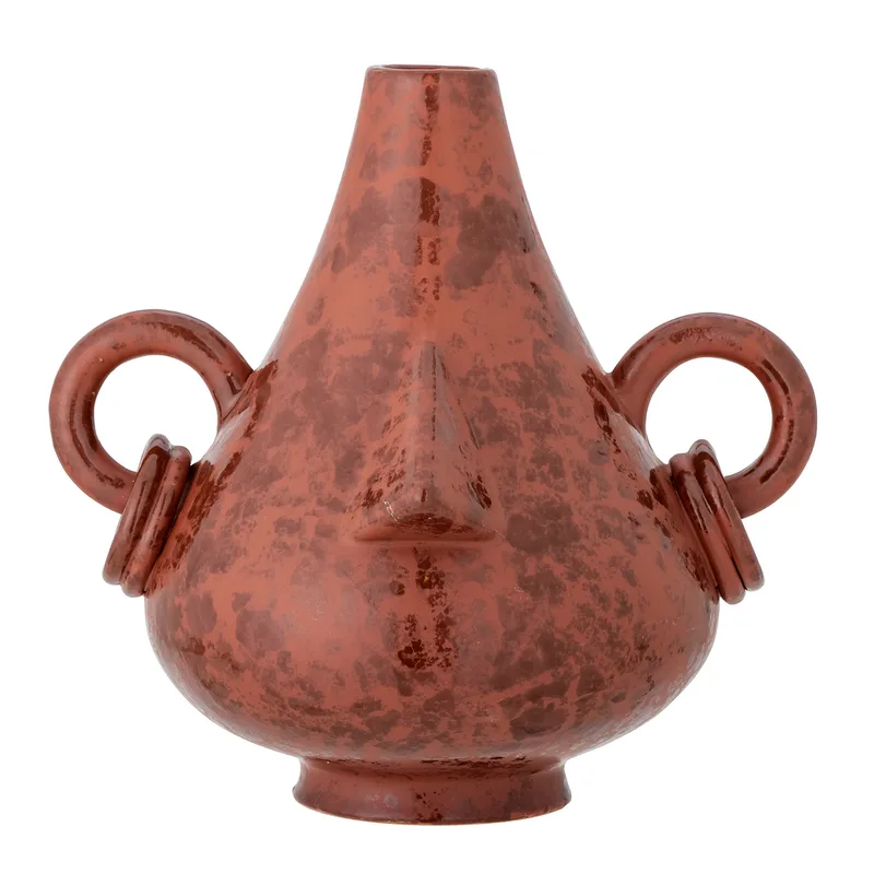 Tarun Dekovase, braunes Steingut, 35,5 cm H, Braun by Bloomingville – product photo