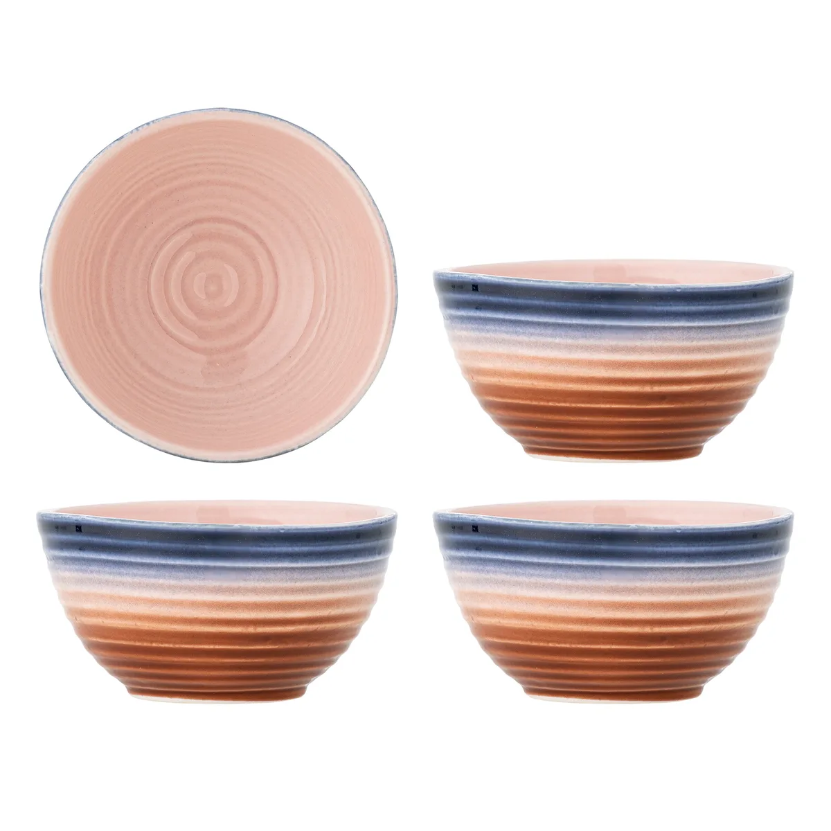 Tatum Skål, Multifarvet, Stentøj, D12xH6 cm, Set of 4 van Bloomingville – productfoto