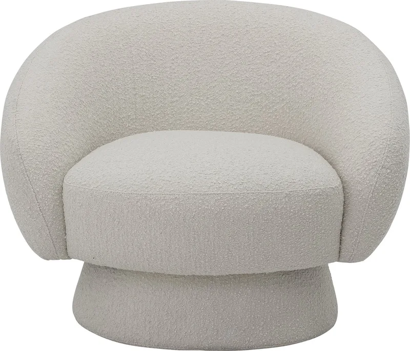 Ted Loungestoel - Polyester de Bloomingville en Wit – photo du produit