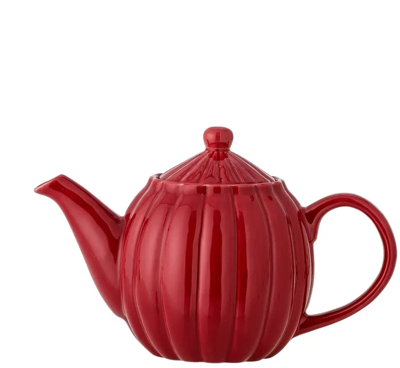 Theepot aardewerk rood Latina 1L by Bloomingville in [gid://shopify/Metaobject/307232833871] – product photo
