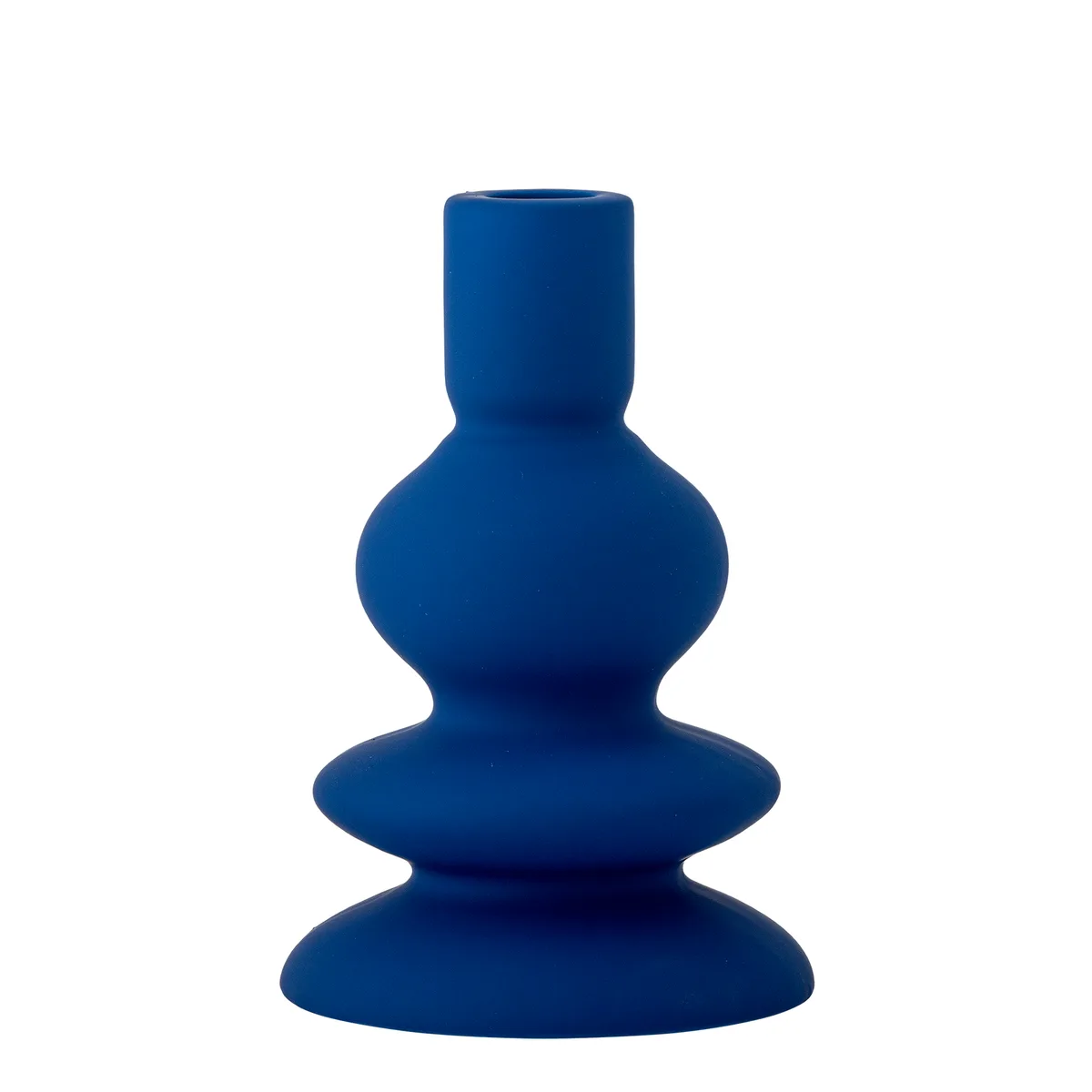 Thorne Lysestage, Blå, Stentøj, D11xH16 cm de Bloomingville – photo du produit