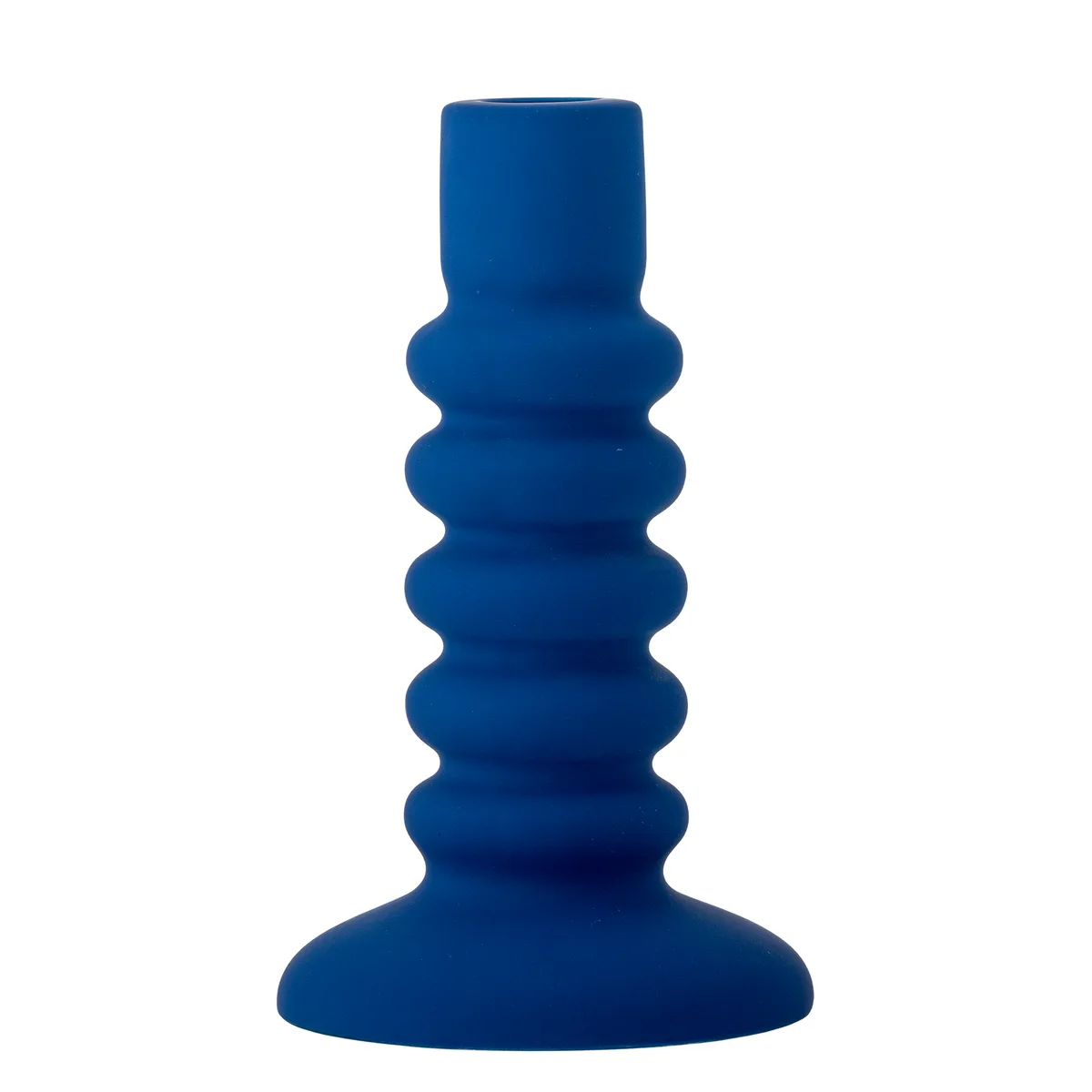 Thorne Lysestage, Blå, Stentøj, D11xH18,5 cm de Bloomingville – photo du produit