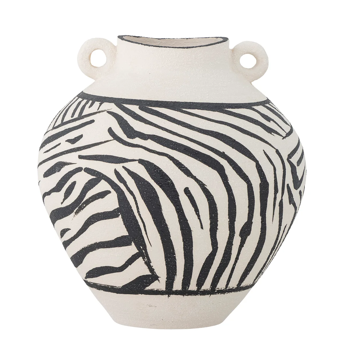 Togo Vase, Sort, Stentøj, D25xH26 cm von Bloomingville – Produktfoto