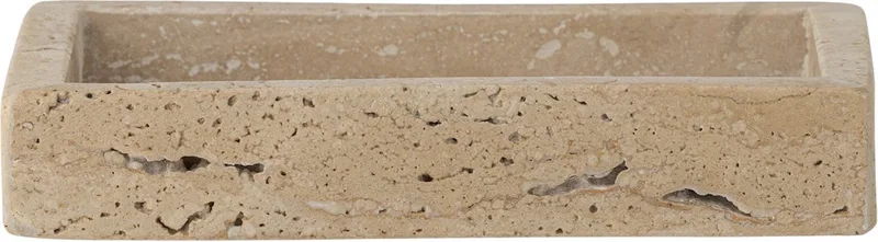 Travertine dienblad Majsa naturel 15cm von Bloomingville in [gid://shopify/Metaobject/297300001103] – Produktfoto