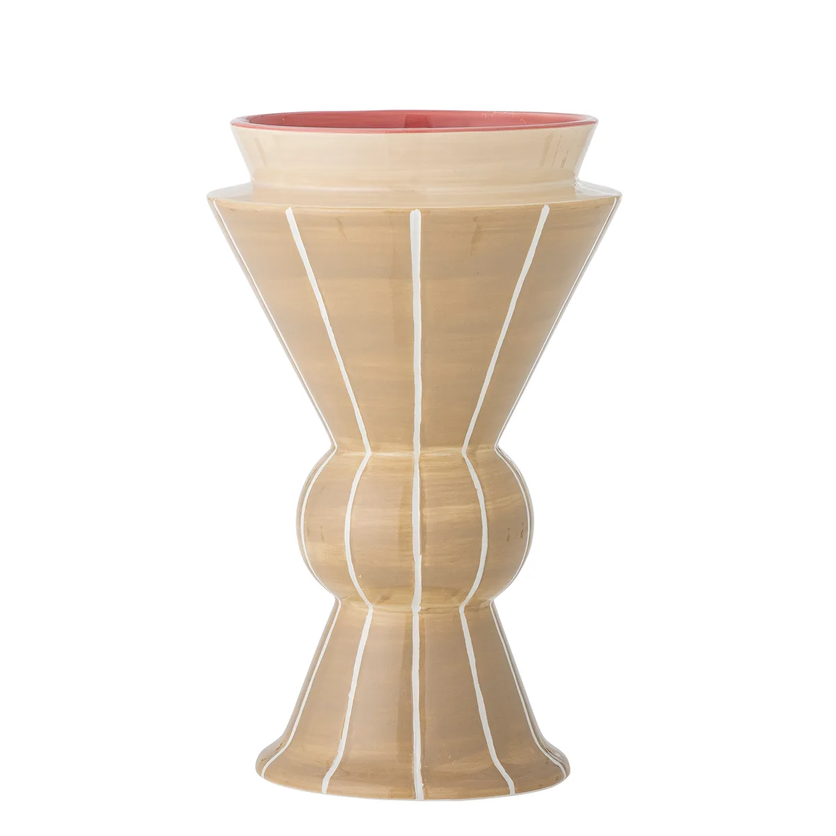 Trilla Vase, Natur, Keramik, D16xH26,5 cm från Bloomingville – produktbild