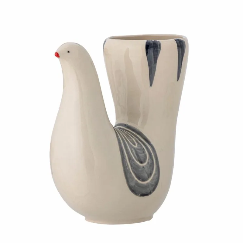 Trudy - Vaas - Wit - Steengoed by Bloomingville in Meerkleurig – product photo