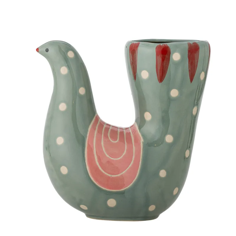Trudy Vase - grünes Steinzeug van Bloomingville – productfoto