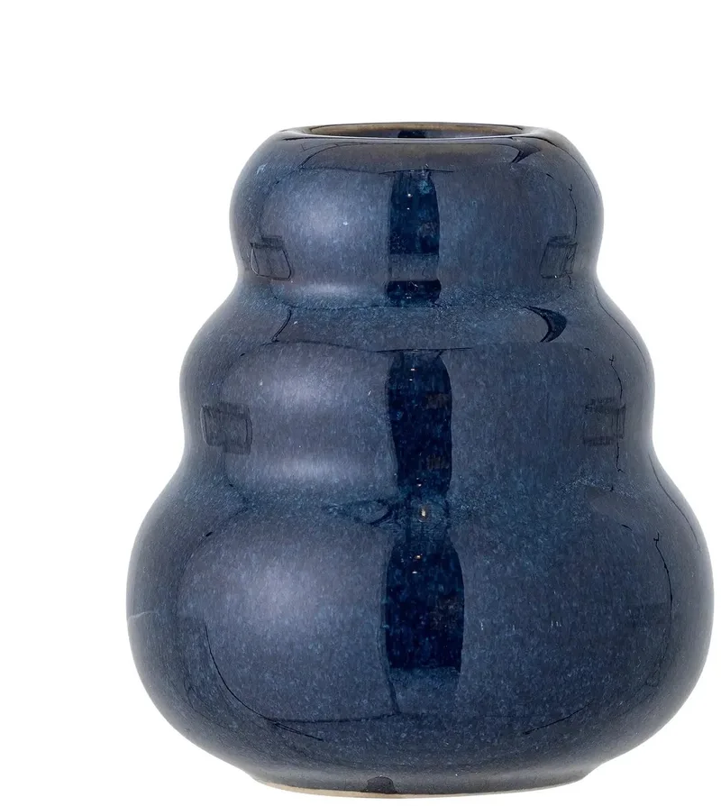 Vaas aardewerk blauw Faramir 9cm von Bloomingville in [gid://shopify/Metaobject/303390916943] – Produktfoto
