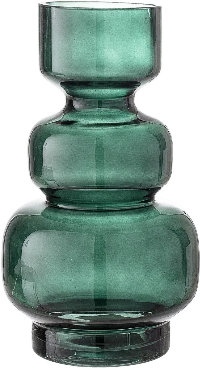 Vaas glas groen Johnson 25cm by Bloomingville in [gid://shopify/Metaobject/303100625231] – product photo